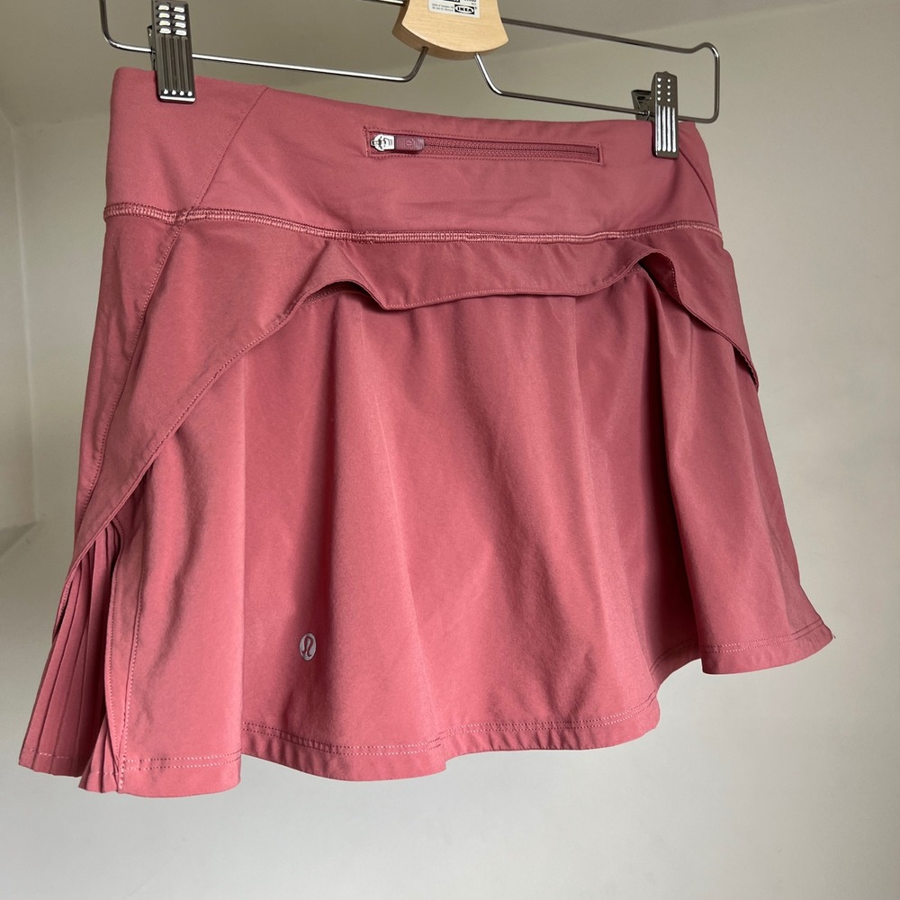 Lululemon Play Off The Pleats Skirt 13 Misty Merlot Pink Pleated Athletic Mini - Picture 5 of 10